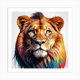 Lion Painting Art Print