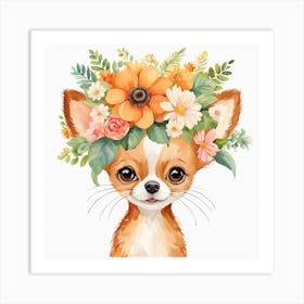 Floral Baby Chi Chi Nursery Illustration (47) Art Print