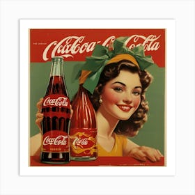 Default Default Vintage And Retro Coca Cola Advertising Aestet 0 (3) Art Print