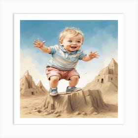 Sand Castle Art Print