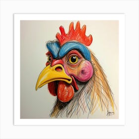 Rooster 20 Art Print