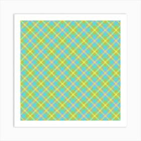 Plaid Fabric 16 Art Print