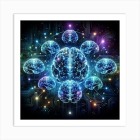 Brains And Circuits Art Print