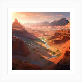 Zhangye National Geopark Art Print