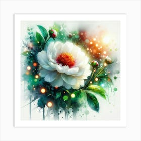 Peony Flower Art Print