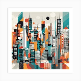 Chicago Skyline Canvas Print Art Print