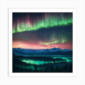 Aurora Borealis Northern Lights Art Print