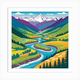 River Valley Art Print