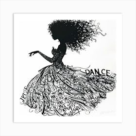 Dancin With Me - Dance Plus Art Print