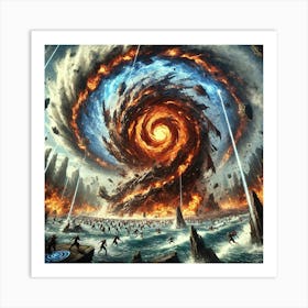 Elemental Convergence Array Elemental Tempest Art Print