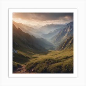 Mountain Landscape Art Print