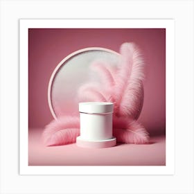 Pink Feathers Art Print