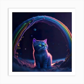 Cat Galaxy (7) Art Print