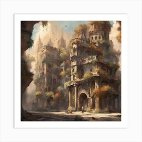 Fantasy City 16 Art Print