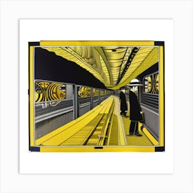 Yellow Rail Art Print