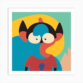 Cartoon Character 1 Art Print