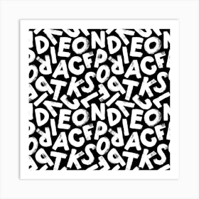 Alphabets Art Print