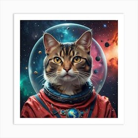 Cat In Space 2 Art Print