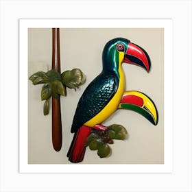 Antique Toucan Bird, Wall Decor Art Print