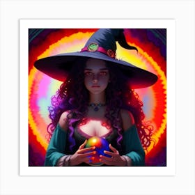 Sydney the Mystical Witch Art Print