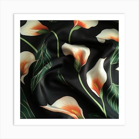 Calla Lily Silk Poster