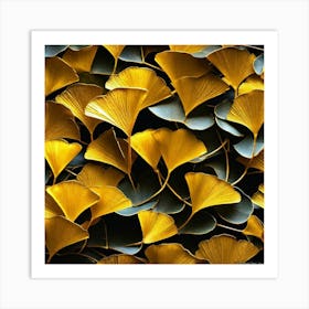 Ginkgo Leaves 5 Art Print