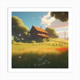 House In The Countryside 11 Art Print