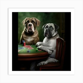 Poker Dogs 12 Art Print