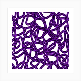 Purple Swirls 1 Art Print