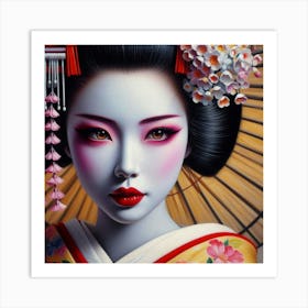 Geisha 222 Art Print