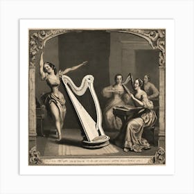 Harpists Art Print