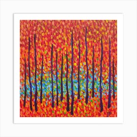 Trees In The Fall Art Print