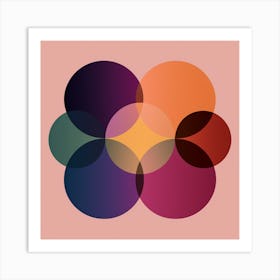 Abstract Circles 4 Art Print