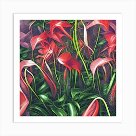 Anthurium Flowers 9 Art Print