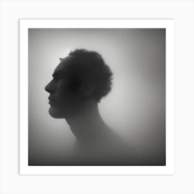 Silhouette Of A Man Art Print