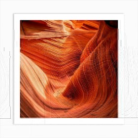 Firefly Fluid Curves Of Erosion In Sandstone Canyon 84720 Art Print