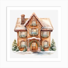 Gingerbread House 5 Art Print