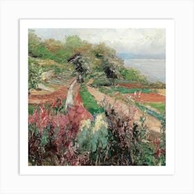 Path By The Sea Art Print