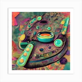 Pill Of Bliss Retro Surreal Art Collage Art Vintage Wall Print Trippy Wall Art Cl8ktlpc Upscaled Art Print