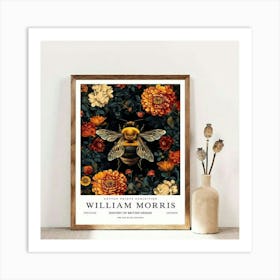 William Morris bee art Art Print