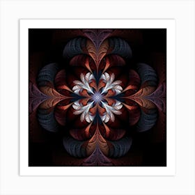 Fractal Flower Fantasy Floral Art Print