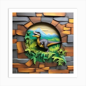 T-rex Art Print