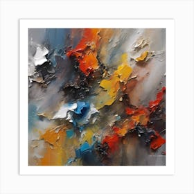 Abstract Painting 3D Art Print