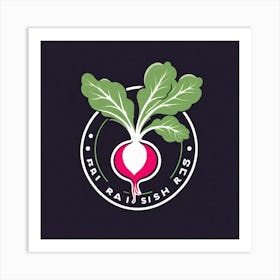 Radish As A Logo (34) Art Print