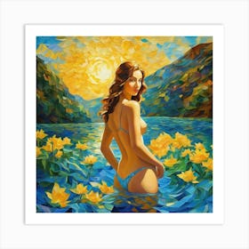 Lily Painting GSM Art Print