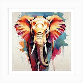 Elephant Painting 2 Art Print