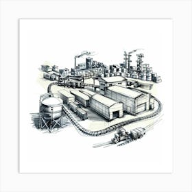 Industrial City 1 Art Print