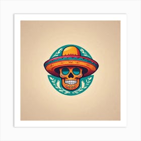 Day Of The Dead Skull 64 Art Print