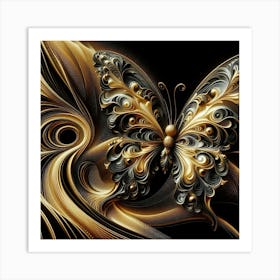 Abstract Butterfly 11 Art Print