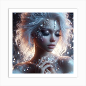 Snow Girl 1 Art Print